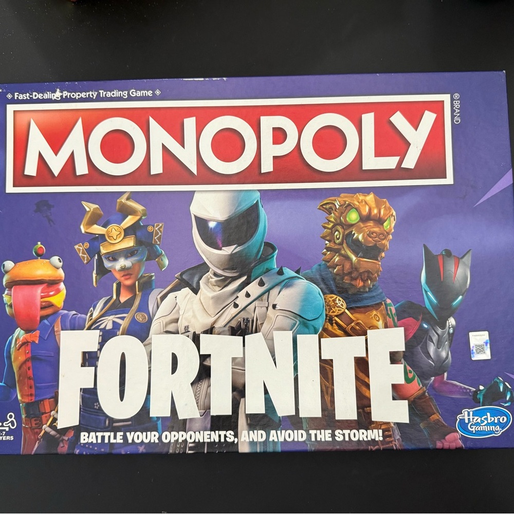 Hasbro Monopoly Fortnite Board Game - Red, Purple, White